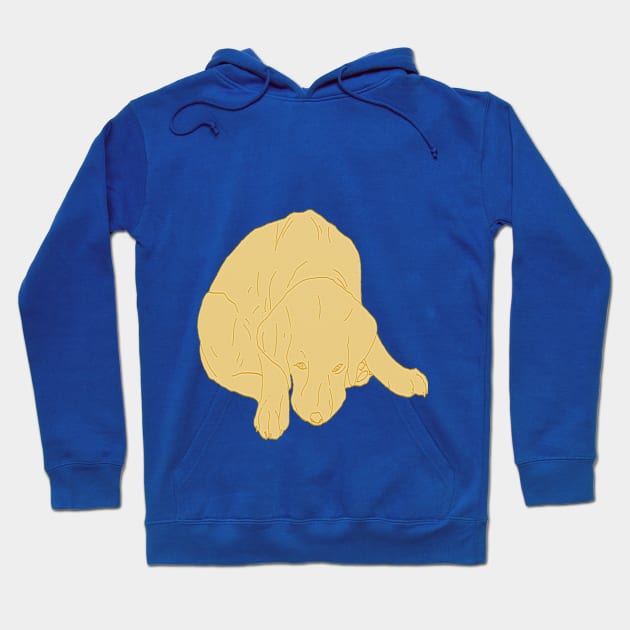 Golden Labrador saying Sorry Hoodie by ABY_Creative